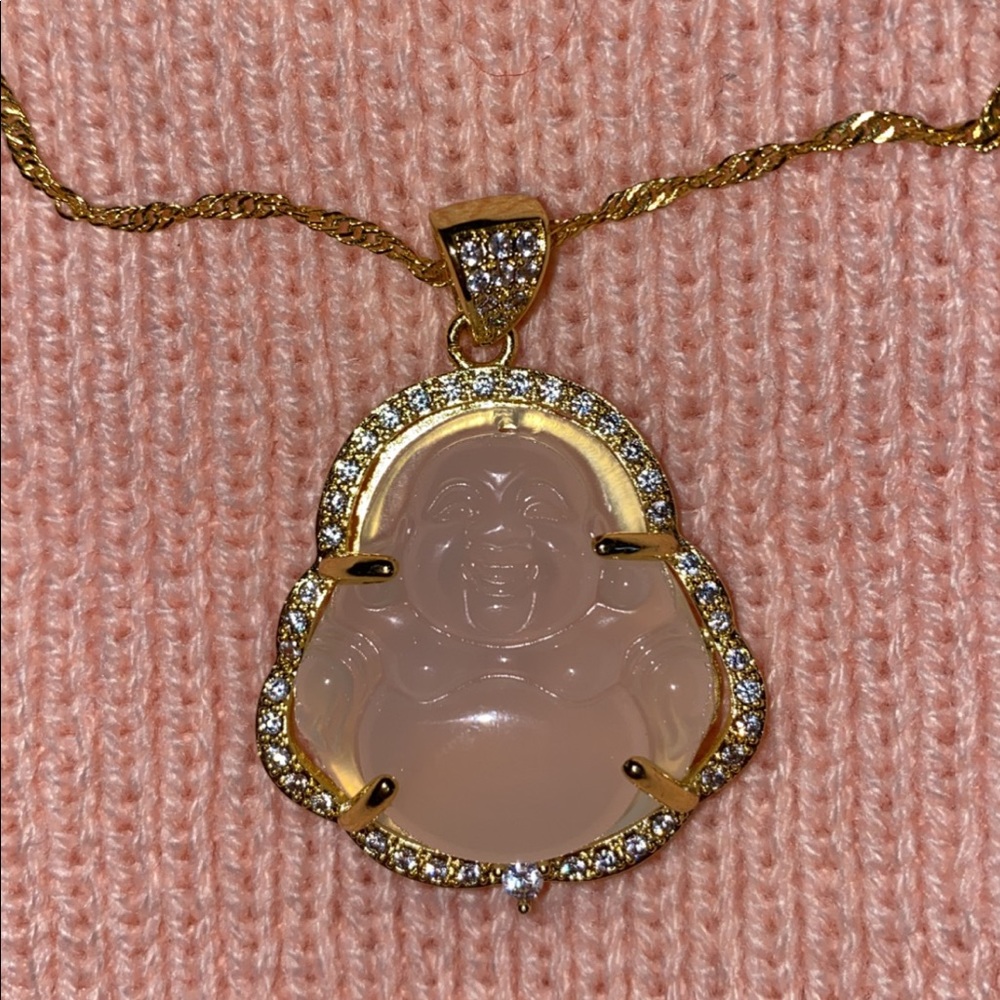 Clear Buddha necklace